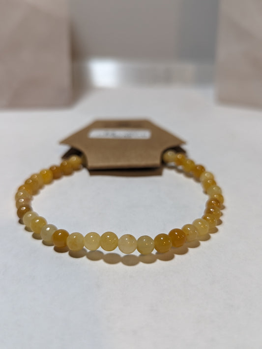 Yellow Jade 4mm Bracelet
