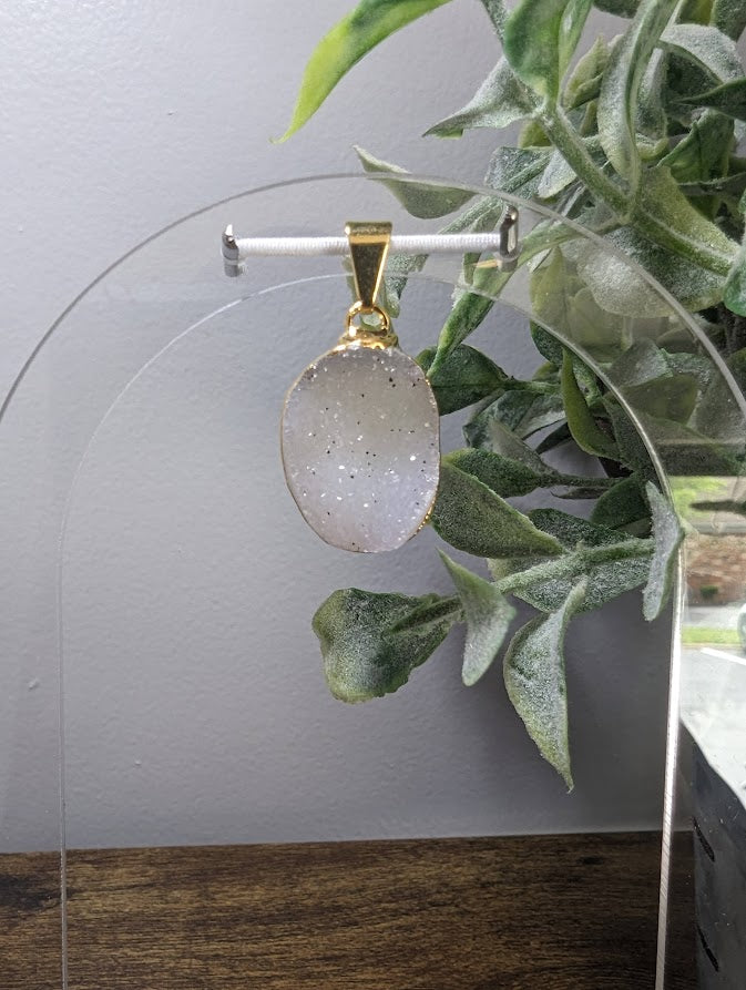 Amethyst Drusie Pendant