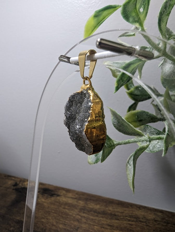 Amethyst Drusie Pendant