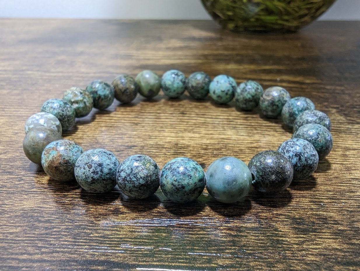 African Turquoise 8mm Bracelet