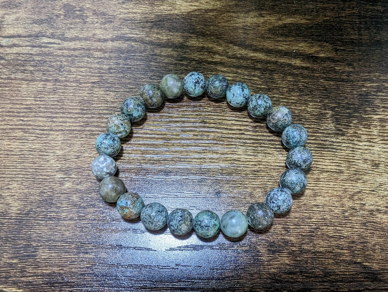 African Turquoise 8mm Bracelet