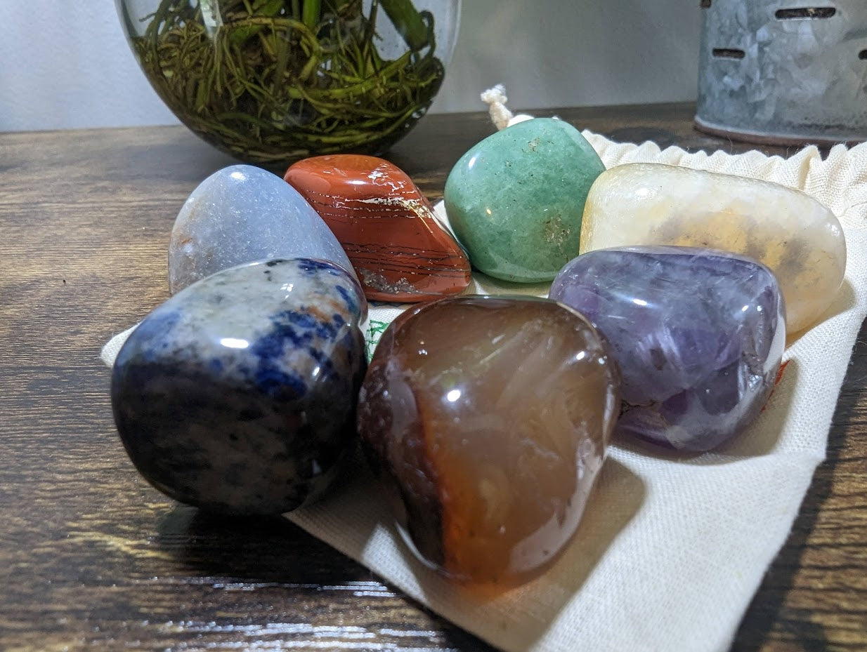 7 Chakra Tumbled Stones Set