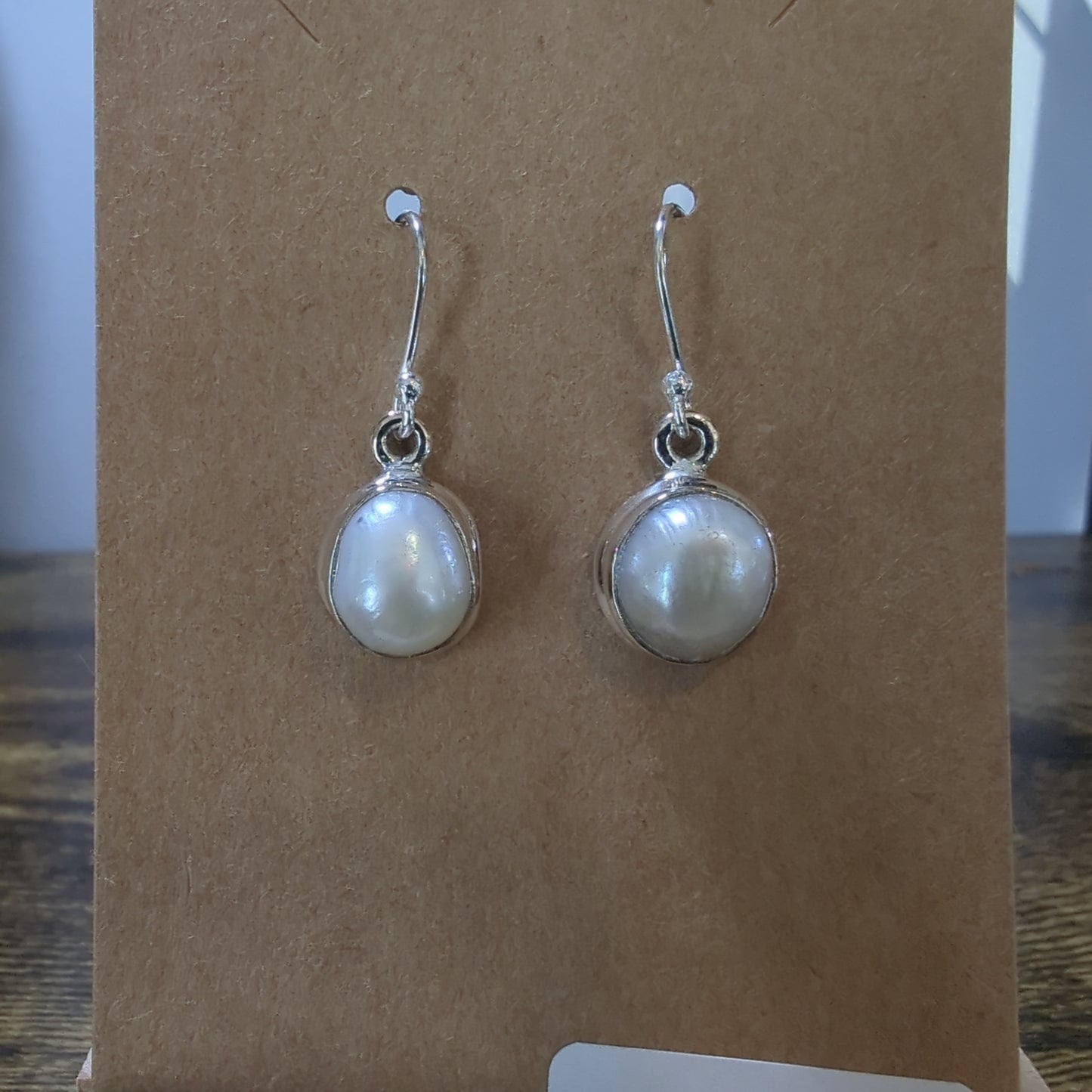 Pearl Earrings Sterling Silver