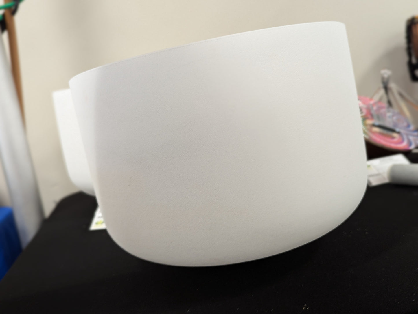 Crystal Frost White  Singing Bowl