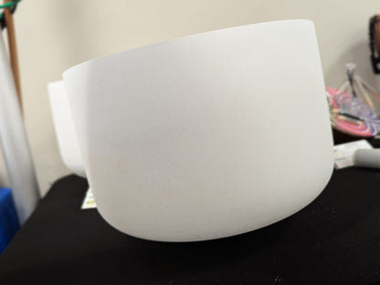 Crystal Frost White  Singing Bowl