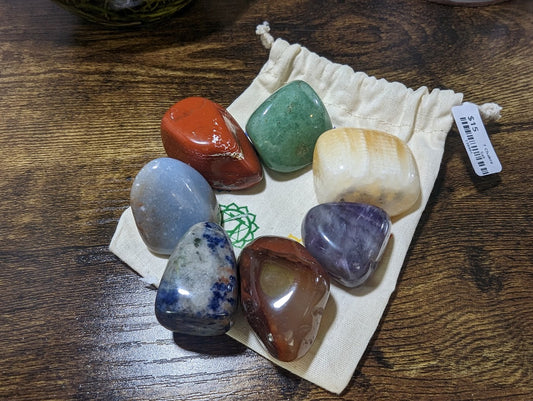 7 Chakra Tumbled Stones Set